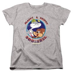 Animaniacs - Womens Slappy And Skippy Squirrel T-Shirt