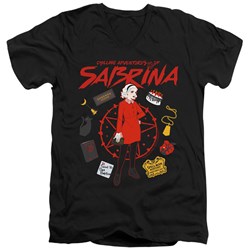 Chilling Adventures Of Sabrina - Mens Circle V-Neck T-Shirt