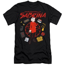 Chilling Adventures Of Sabrina - Mens Circle Premium Slim Fit T-Shirt