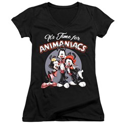 Animaniacs - Juniors Its Time For V-Neck T-Shirt