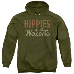 Woodstock - Mens Hippies Welcome Pullover Hoodie