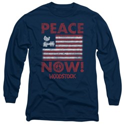 Woodstock - Mens Peace Now Long Sleeve T-Shirt