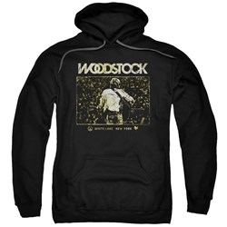 Woodstock - Mens White Lake Crowd Pullover Hoodie
