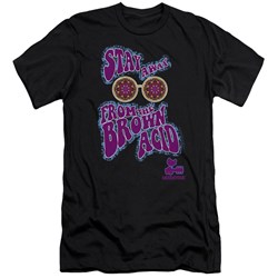 Woodstock - Mens The Brown Acid Slim Fit T-Shirt