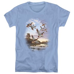 Wildlife - Womens Evening Flight Mallards T-Shirt