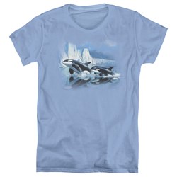 Wildlife - Womens Glaciers Edge Orcas T-Shirt