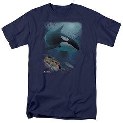 Wildlife - Mens Salmon Hunter Orca  T-Shirt