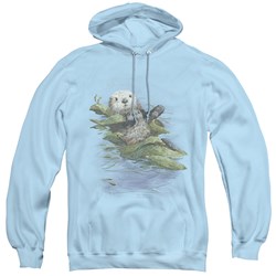 Wildlife - Mens Kelp Cradle Otters Pullover Hoodie