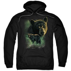 Wildlife - Mens Black Bears Hoodie