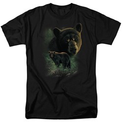 Wildlife - Mens Black Bears  T-Shirt