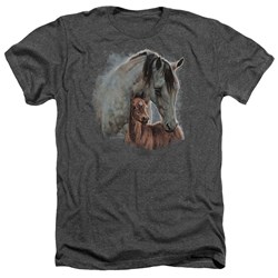 Wild Wings - Mens Painted Horses Heather T-Shirt