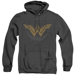 Wonder Woman - Mens Distressed Logo Hoodie