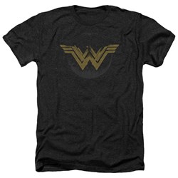 Wonder Woman Movie - Mens Distressed Logo Heather T-Shirt