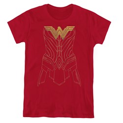 Wonder Woman - Womens Armor Outline T-Shirt