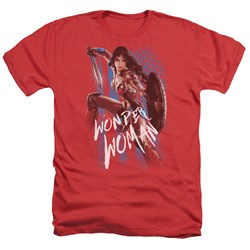Wonder Woman Movie - Mens American Hero Heather T-Shirt