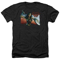 Wonder Woman Movie - Mens Warrior Woman Heather T-Shirt