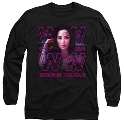 Wonder Woman - Mens Vaporwave Wonder Woman Long Sleeve T-Shirt