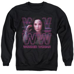 Wonder Woman - Mens Vaporwave Wonder Woman Sweater