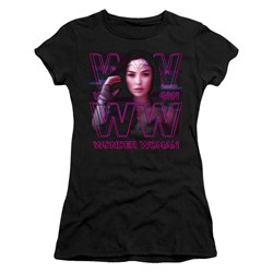 Wonder Woman - Juniors Vaporwave Wonder Woman T-Shirt