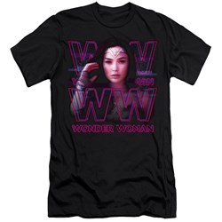 Wonder Woman - Mens Vaporwave Wonder Woman Slim Fit T-Shirt