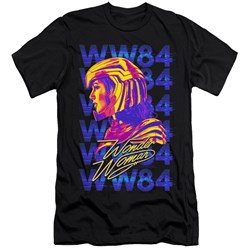 Wonder Woman - Mens Ww84 Repeat Premium Slim Fit T-Shirt