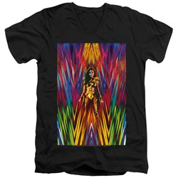 Wonder Woman - Mens Ww84 Poster V-Neck T-Shirt