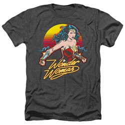 Wonder Woman - Mens Skyline Heather T-Shirt
