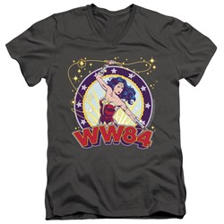 Wonder Woman - Mens Lasso Star V-Neck T-Shirt