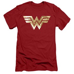 Wonder Woman - Mens Golden Logo Slim Fit T-Shirt