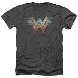 Wonder Woman - Mens Static Logo Heather T-Shirt