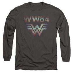 Wonder Woman - Mens Static Tv Lines Long Sleeve T-Shirt