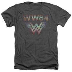 Wonder Woman - Mens Static Tv Lines Heather T-Shirt