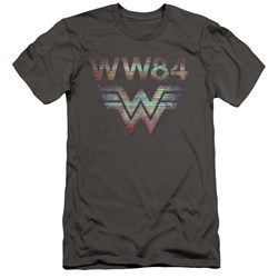 Wonder Woman - Mens Static Tv Lines Slim Fit T-Shirt