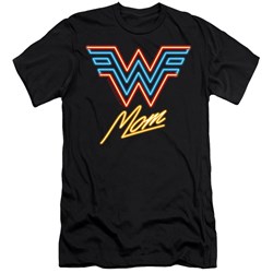 Wonder Woman - Mens Wonder Mom Neon Slim Fit T-Shirt