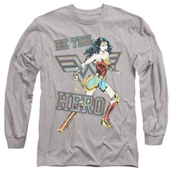 Wonder Woman - Mens Be The Hero Long Sleeve T-Shirt