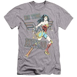 Wonder Woman - Mens Be The Hero Premium Slim Fit T-Shirt