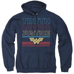 Wonder Woman - Mens Truth Love Justice Pullover Hoodie