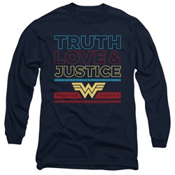 Wonder Woman - Mens Truth Love Justice Long Sleeve T-Shirt