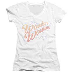 Wonder Woman - Juniors Wonder Lines V-Neck T-Shirt