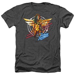 Wonder Woman - Mens Space Poster Heather T-Shirt