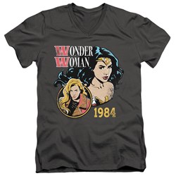 Wonder Woman - Mens 84 Retro V-Neck T-Shirt