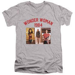 Wonder Woman - Mens Collegiate Montage V-Neck T-Shirt