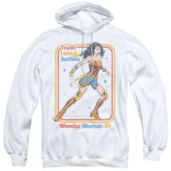 Wonder Woman - Mens Retro Justice 84 Pullover Hoodie