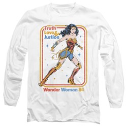 Wonder Woman - Mens Retro Justice 84 Long Sleeve T-Shirt