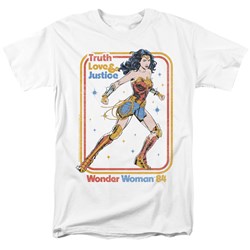 Wonder Woman - Mens Retro Justice 84 T-Shirt