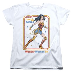 Wonder Woman - Womens Retro Justice 84 T-Shirt