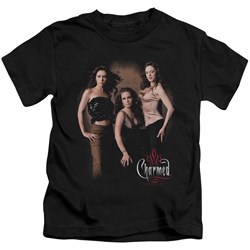 Charmed - Charmed / Three Hot Witches Juvee T-Shirt In Black