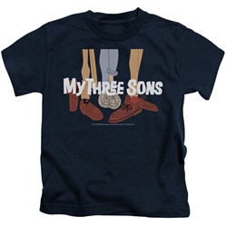 My Three Sons - My Three Sons / Shoes Logo Juvee T-Shirt In Navy