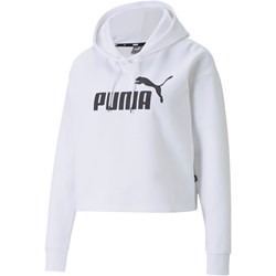 Puma - Womens Ess Cropped Logo Hoodie Fl