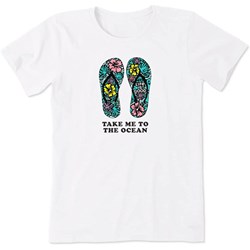 Life Is Good - Womens Take Me To The Ocea T-Shirt